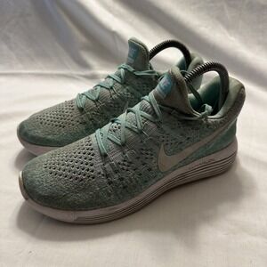 Nike Lunarepic Flyknit 2 Women's Size 8 Running Shoes Hyper Turquoise